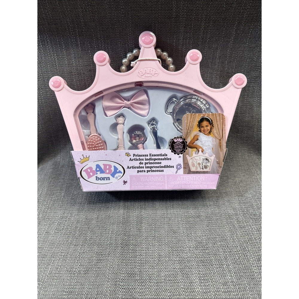 BABY born Princess 7-Piece Doll Accessories Set w/ Reusable Carrying Case